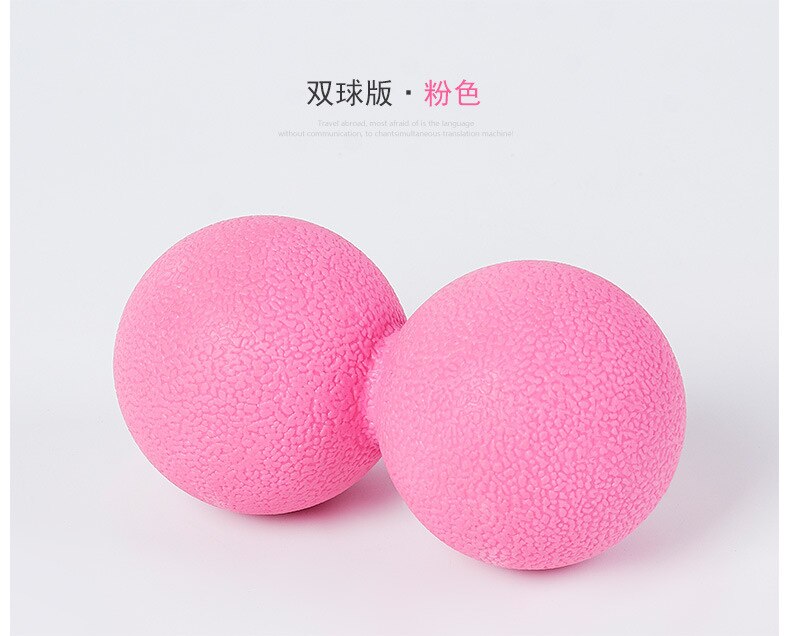 Profondo Rilassante Muscolare Palla Massaggio Palla Curvo Bastone di Massaggio Dei Punti di Agopuntura Massaggio Palla Guarigione Palla Massaggio Palla di Fitness: Fascia Double Ball Pieces Pink