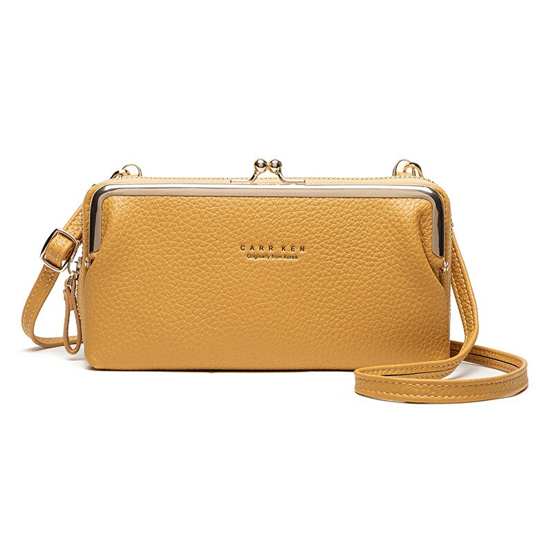 Small Crossbody Bags Women Mini PU Leather Shoulder Messenger Bag For Girls Yellow Bolsas Ladies Phone Purse Zipper Flap: yellow