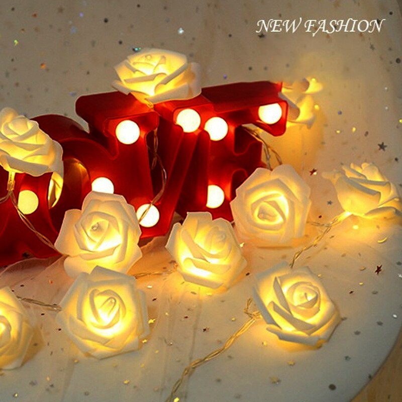 3m LED Rose Schnur Lichter Licht Dekoration für Valentinstag Hochzeit Mädchen Herz Zimmer Garten Nachtlicht Glühwürmchen lichter Dekor