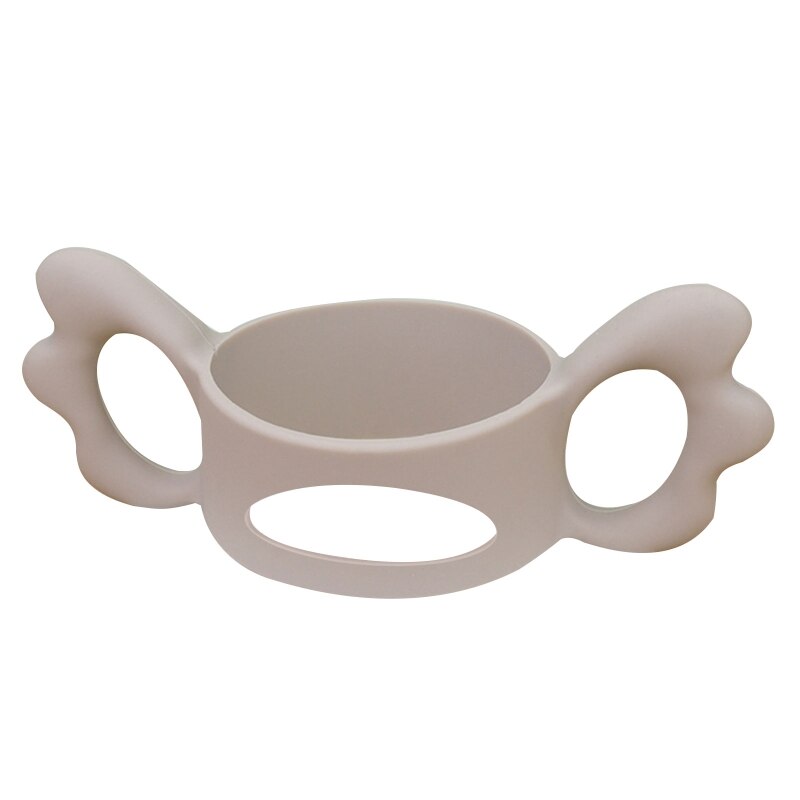 Baby Siliconen Fles Handgrepen Natuurlijke Baby Fles Handvat Brede Hals Handvat Lichtgewicht Fles Handvat: Bruin