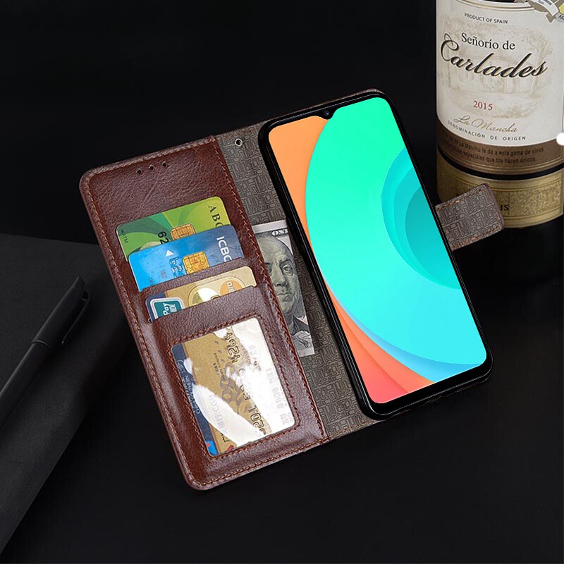 Realme C11 Case 6.5 inch Luxury Photo Frame Wallet Leather Flip Phone Bags Cover for Realme C11 C 11 RMX2185 Case