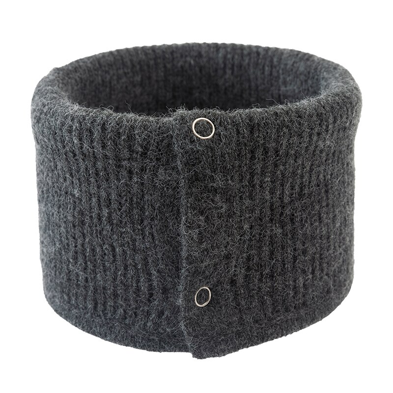 Warme Kraag Ring Sjaal Vrouwelijke Wollen Gebreide Sjaal Vrouwen Snood Sjaals Winter Button Hals Sjaals Effen Kleur