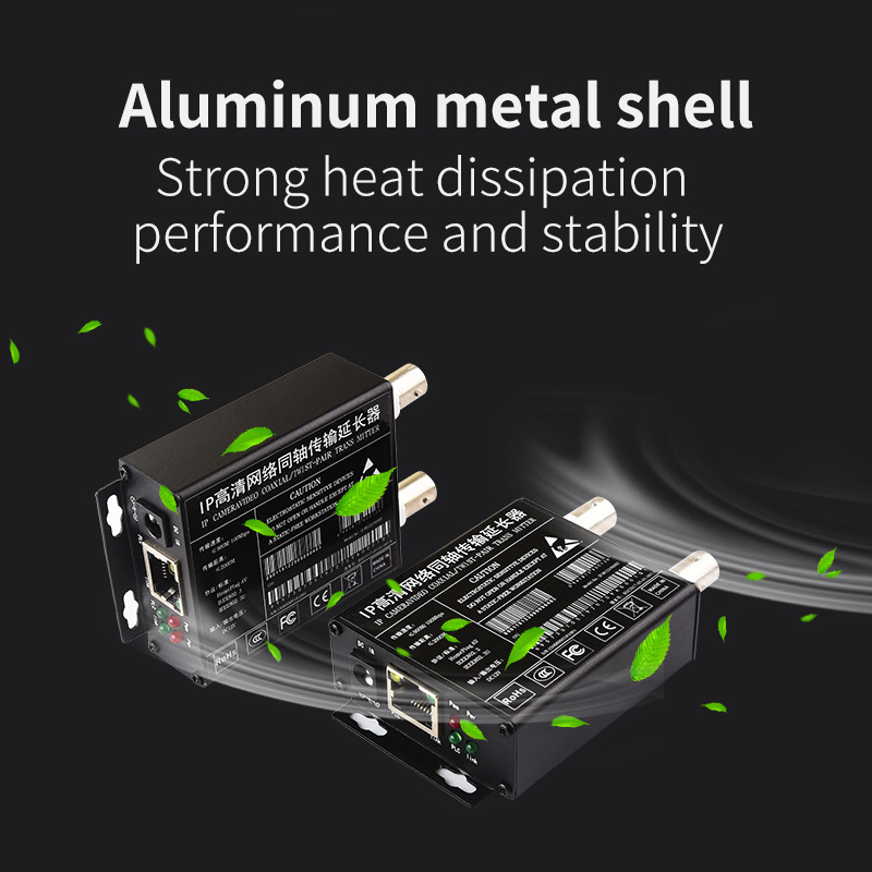 IP Network to Coaxial Extender Transfer from Net Cable Transmission to Coax Line 2000M Ethernet Converter for CCTV: Default Title