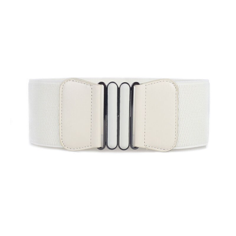 Frauen 3 "Breiten Gürtel Elastische strecken schnallen Bund Dame Cummerband Plus Größe Mädchen Bund Taille Dichtung Breiten Gürtel Frauen: Beige