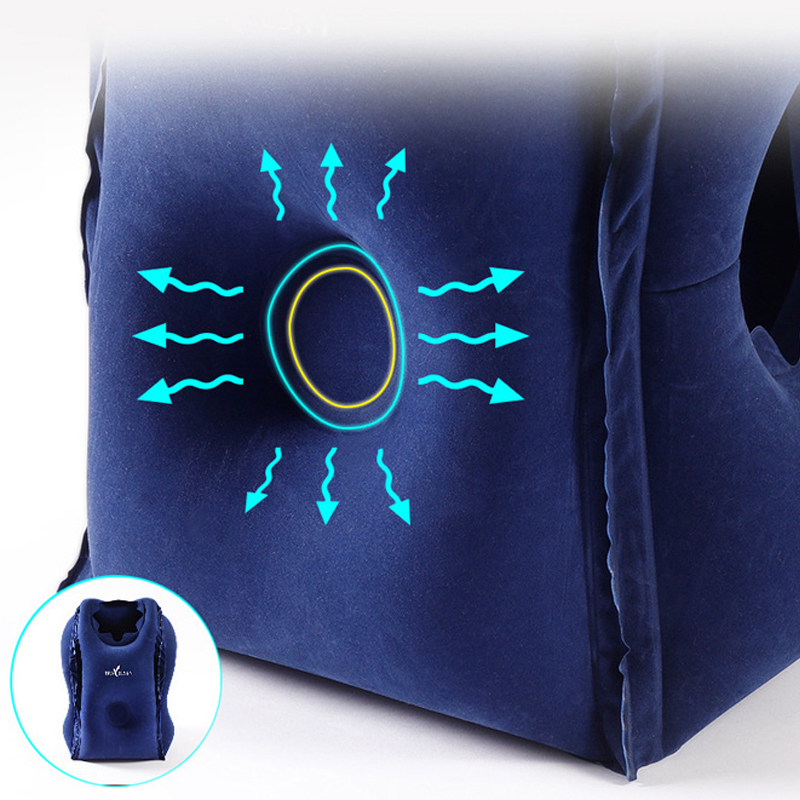 Opgewaardeerde Opblaasbare Luchtkussen Reiskussen Hoofdsteun Kinsteunkussens Voor Vliegtuigauto 'S