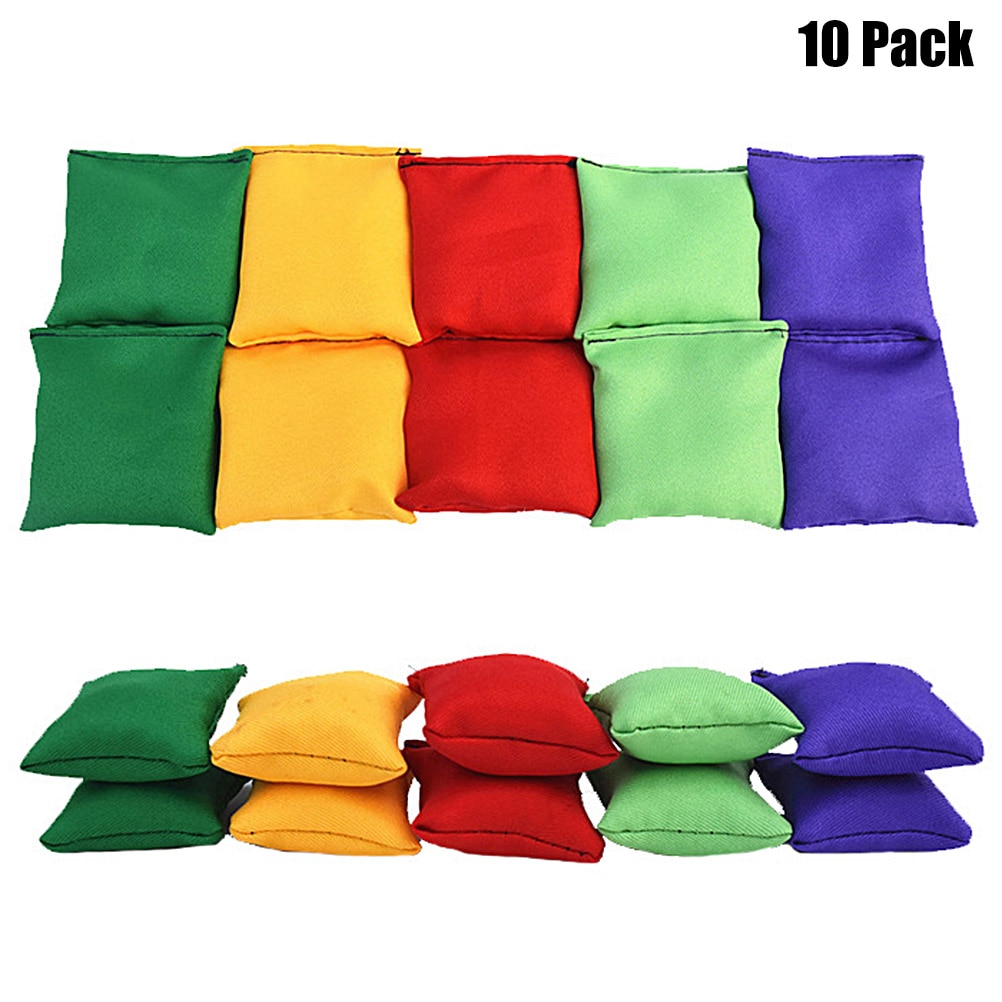 10 teile/paket Nylon Bean Taschen Spaß Sport Outdoor Familie Spiele Sitzsack Werfen Karneval Spielzeug Beste