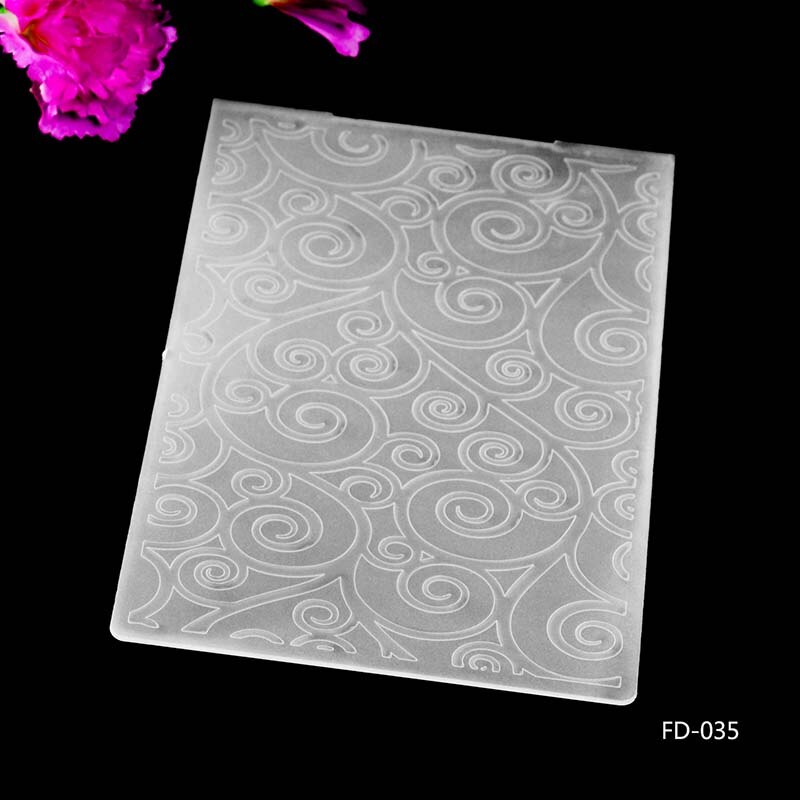 Flower Coconut Tree heart-shaped Scrapbook style DIY Paper Cutting Dies Scrapbooking Plastic Embossing Folder: FD-035