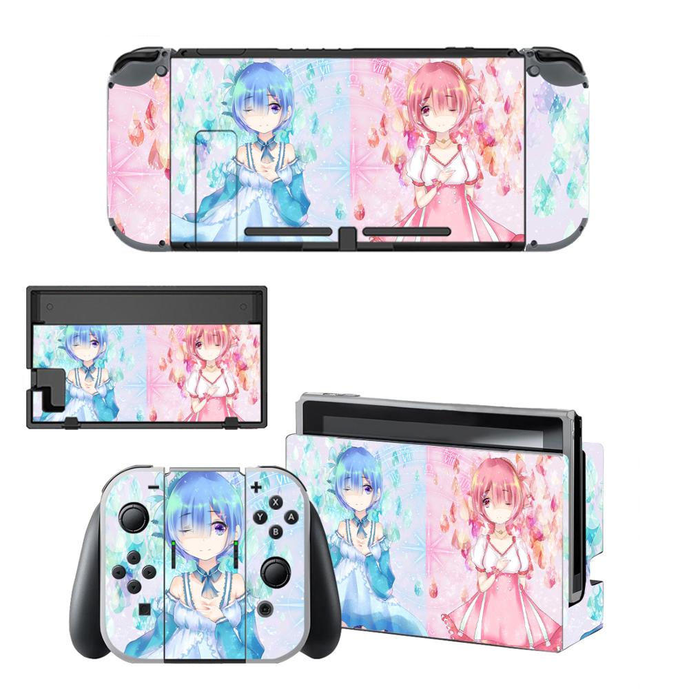 Re:Life in a different world from zero Skins for Nintendo Switch Skin Sticker for Nintendoswitch console Joy-Con Controller: QBYSNS0331