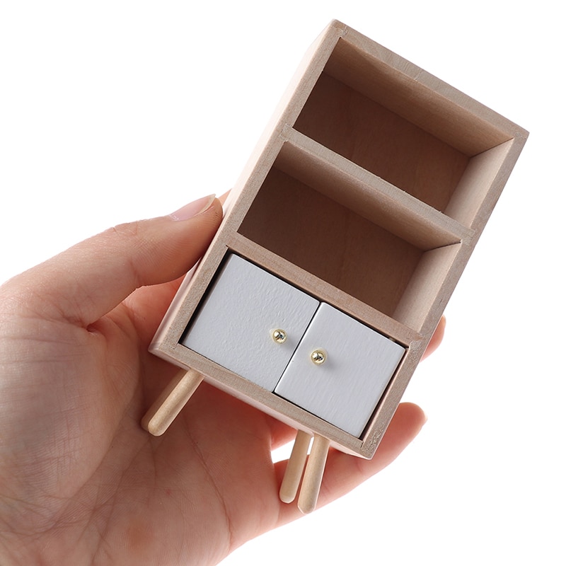 1/12 skala nowy domek dla lalek styl skandynawski drewniany mini półka stojak na kwiaty domek dla lalek Wykonany ręcznie meble akcesoria robić modeli