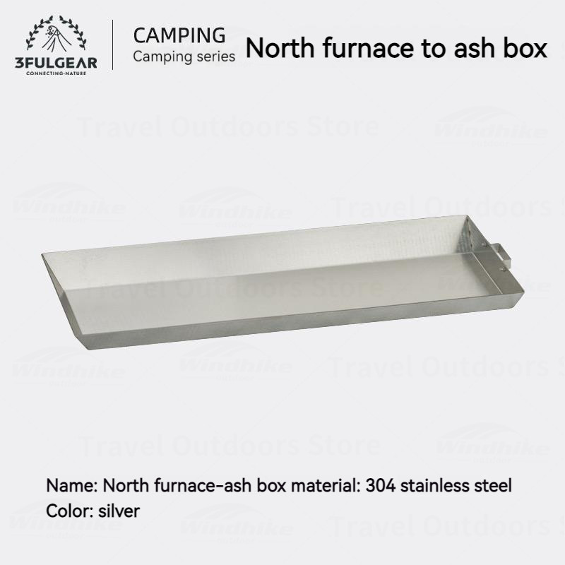 3F UL Gear Fire Houtkachel Pelletkachel Ovenbrander Kerst Open haard Trip Kamp In hoogte verstelbaar Opvouwbaar roestvrij staal: Light Grey