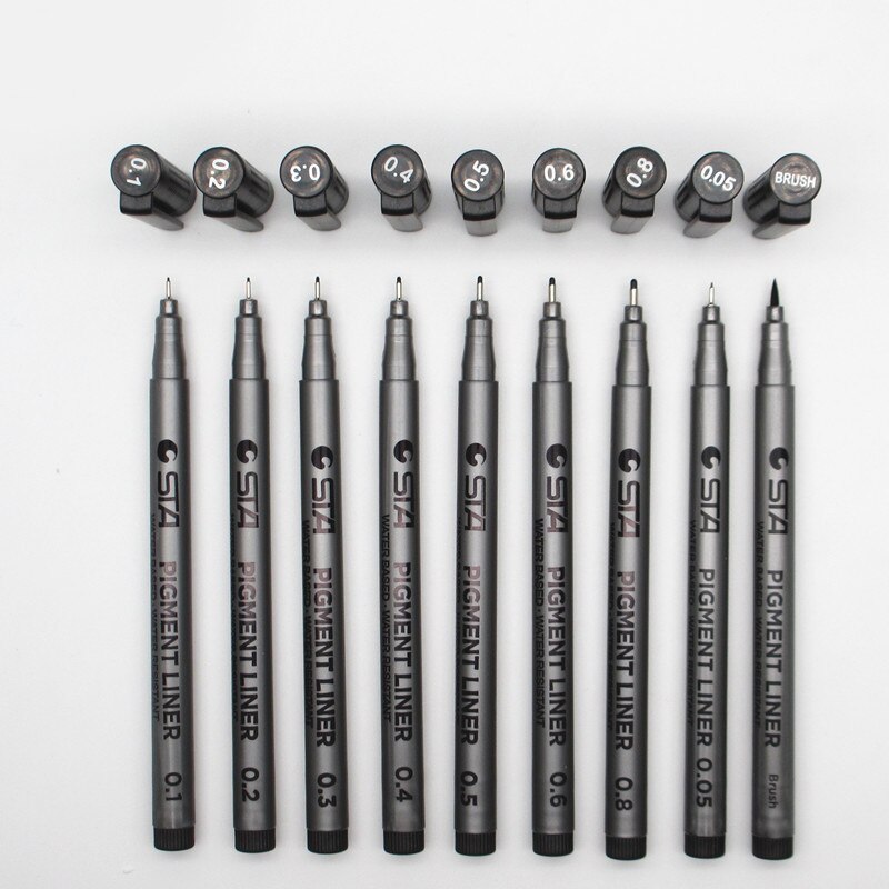 Drawing Needle pen Painting Waterproof Pen Point Tubular Drawing Marker pens Sketching Pen Hook Line Pen Art Markers Liner Pen