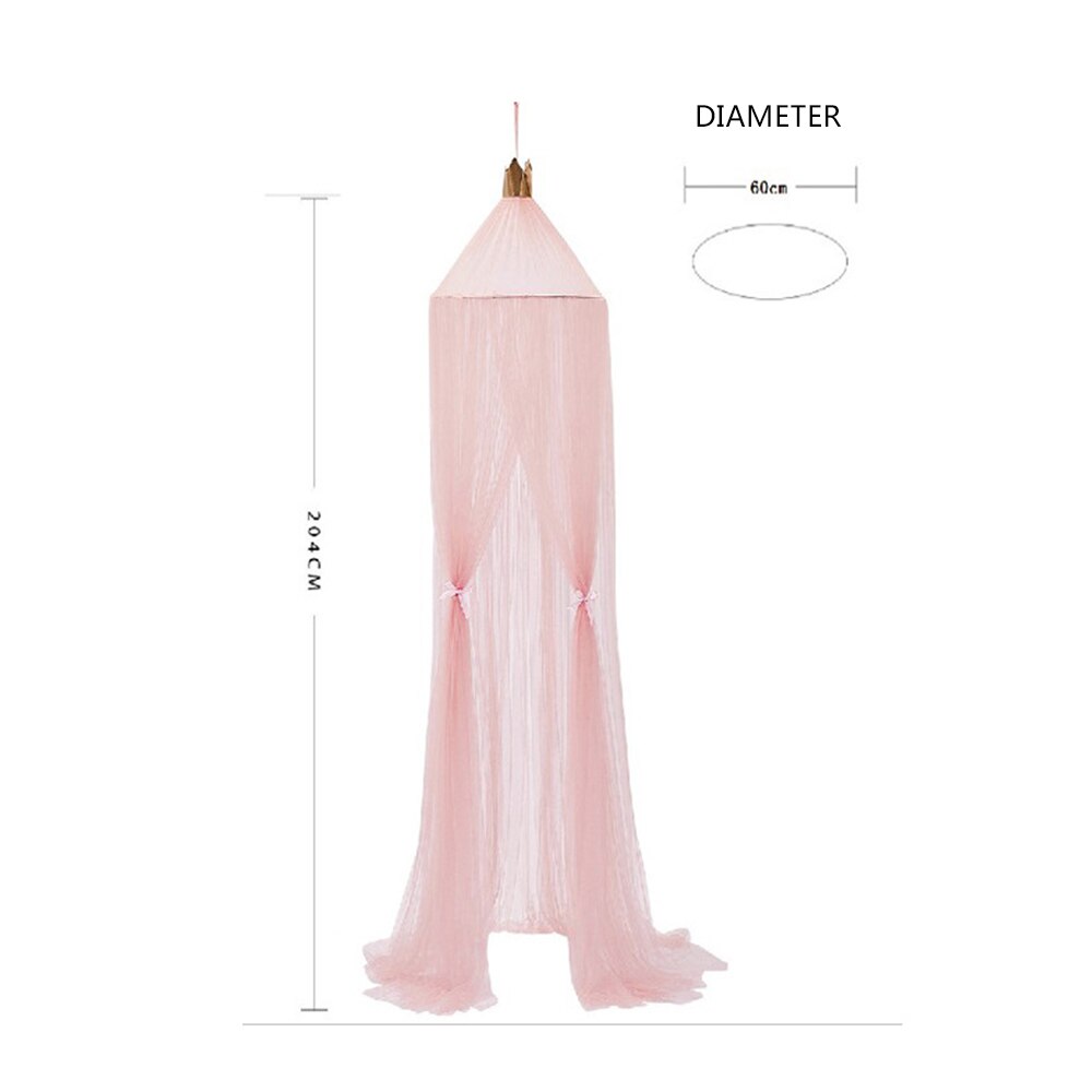 Mosquitera para cama de bebé, dosel redondo para cama de bebé, Tipi, cortina de cuna, tienda de princesa, cúpula colgante para habitación de niños