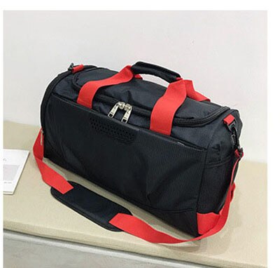 Sporttas Waterdichte Sporttas Polyester Mannen/Vrouwen Grote Capaciteit Packable Sporttas Voor Schoenen Opslag Rugzak, T-8037: Rood