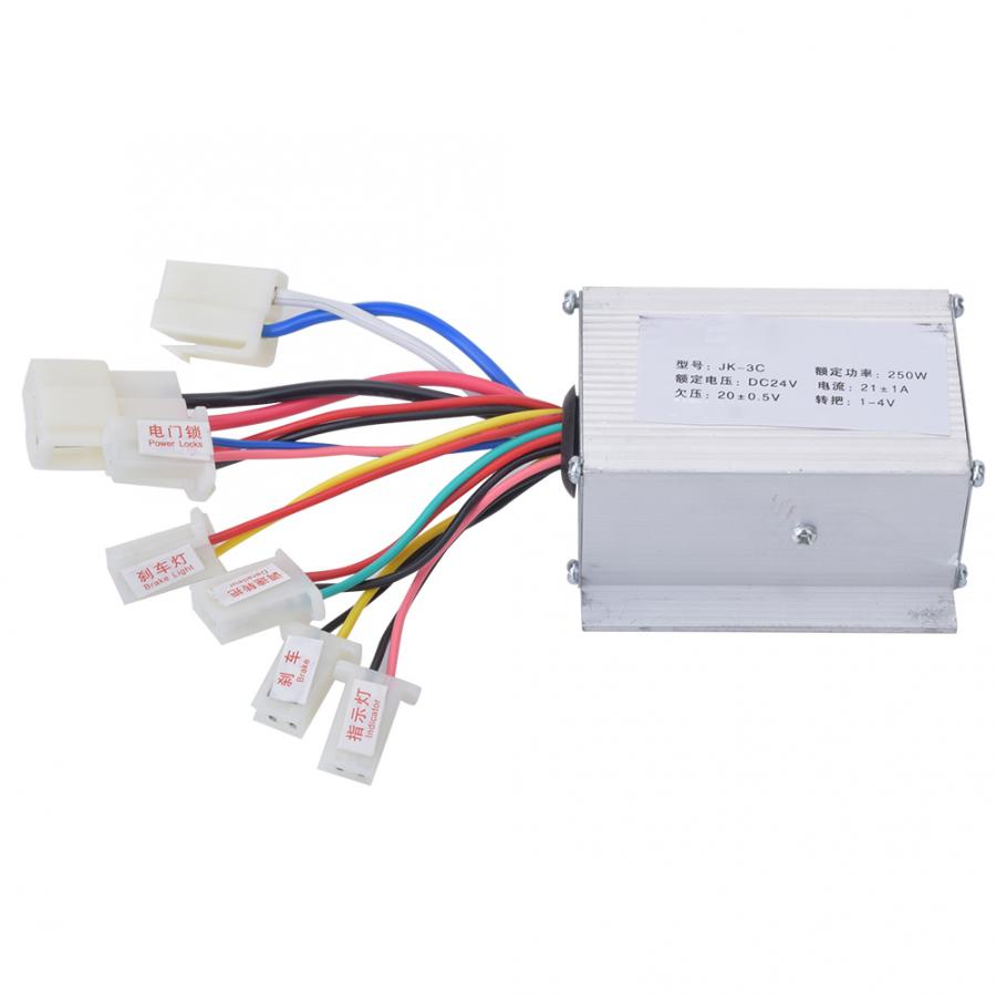 Elektrische Fiets 24V 250W Geborsteld Controller Aluminium Shell Elektrische Fiets Scooter Speed Controller E-Bike Motor onderdelen