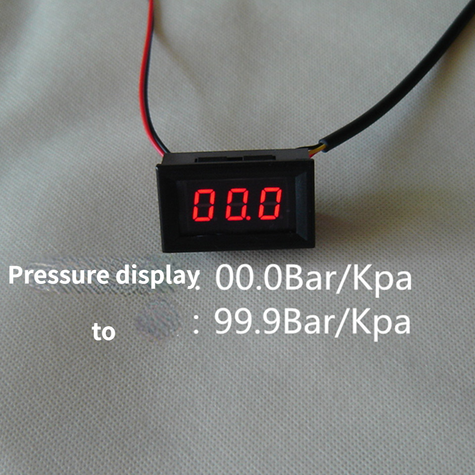 Digital Pressure Gauge Small Panel Mounting Pressure Gauge Accu Pneumatic Shock Absorber Digital Pressure: Default Title