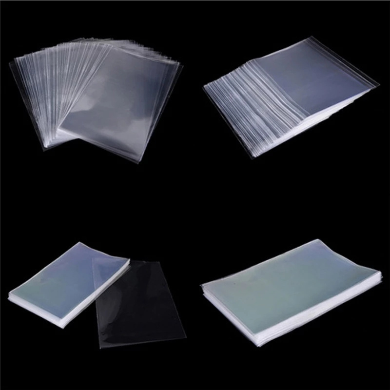 100 sztuk przeźroczyste tworzywo sztuczne celofan taśma klejąca Stick skręt lizak herbatniki opakowanie prezent torba płaska kieszeń torba na ciasteczka worek na cukierki