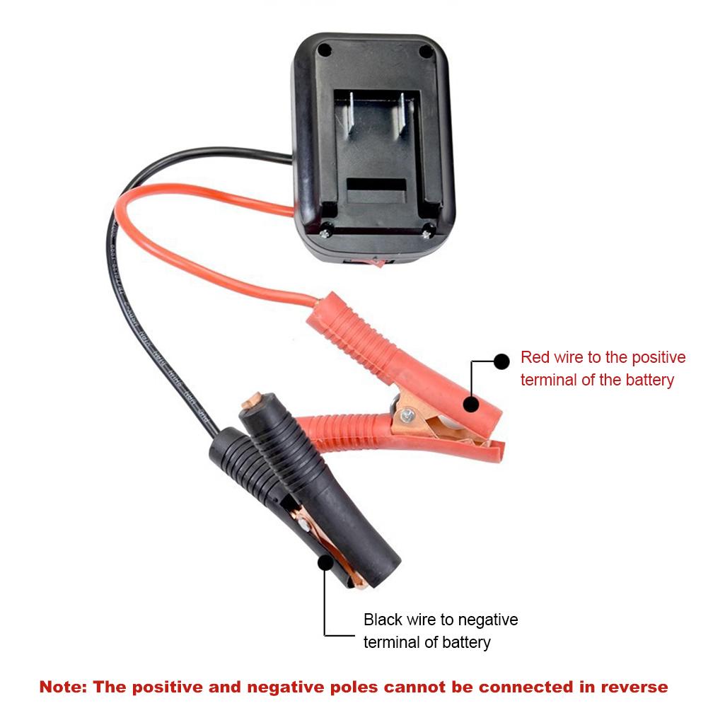 Auto Lithium-Batterie Konverter Ladegerät Clip Auto Zünder Starthilfe Für Makita Booster Kabel Adapter Notstrom DIY Werkzeuge