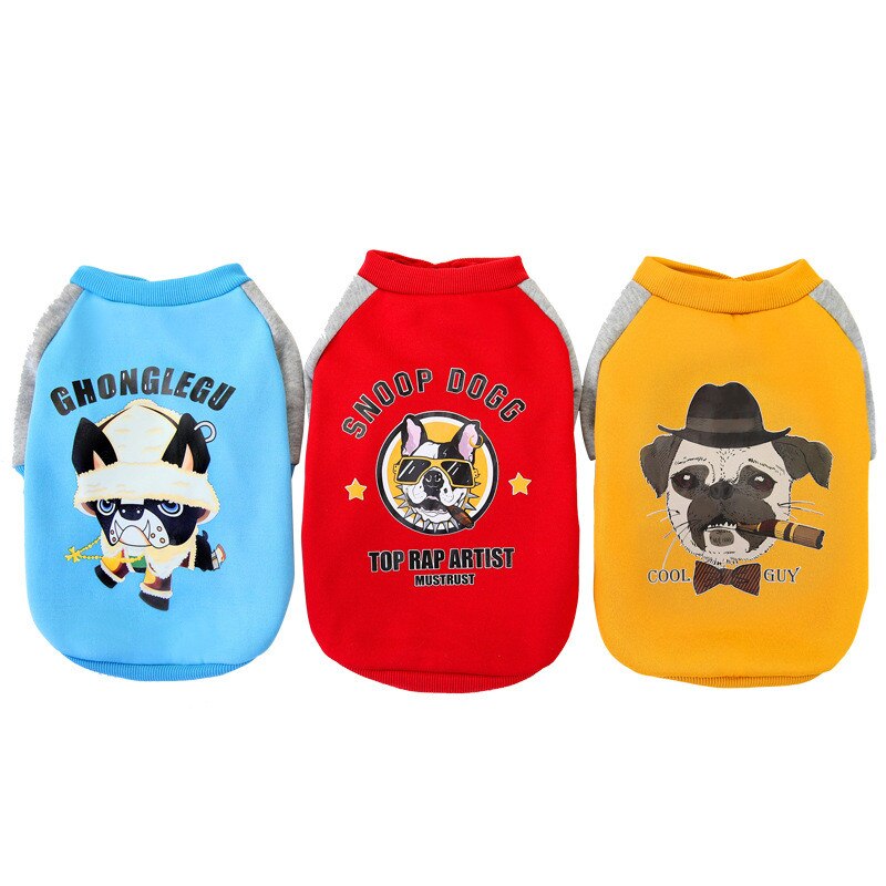 Winter Thickening Funny Teacup Puppy Clothes Personality Pitbull Dog Clothes Sweater for Dogs Xxxs Dog Clothes Sweater for Cats
