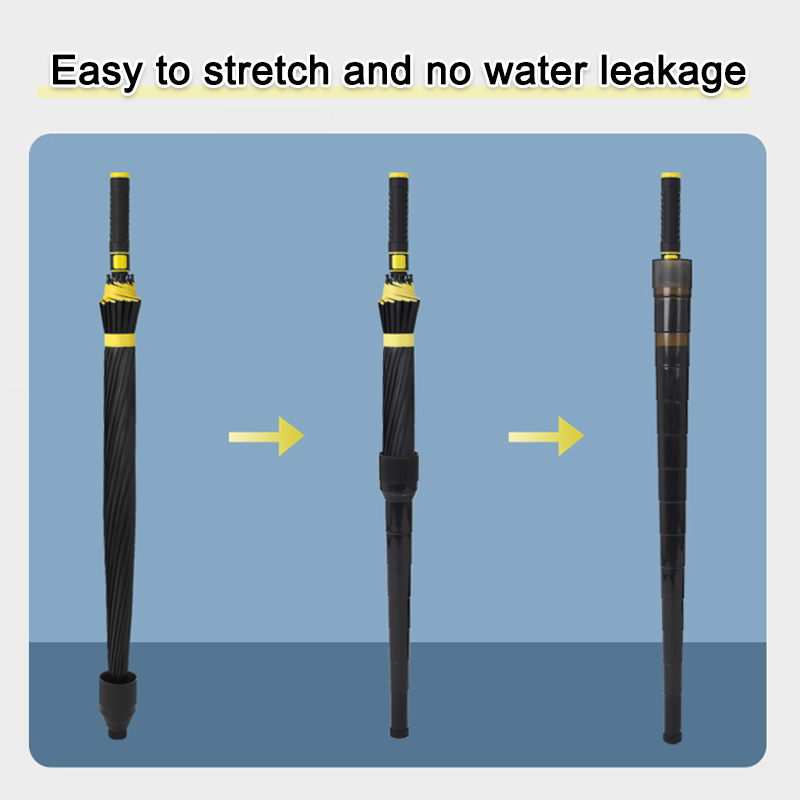Paraguas ligero de lujo resistente al agua para el hogar, paraguas de Golf automático de mango largo de 8 huesos, fibra de vinilo de doble capa con cubierta de paraguas
