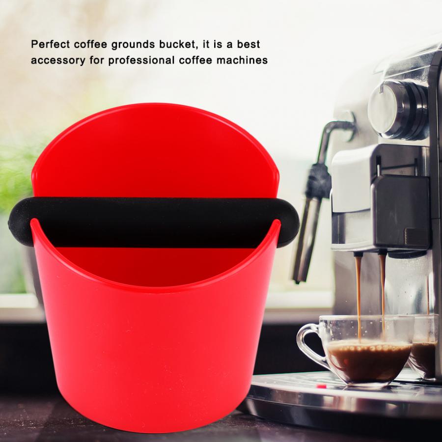 Coffeware Sets Mini ABS Plastic Coffee Grounds Container Bucket Knock Bin Box with Bar Coffee Accessory Home Coffee Making