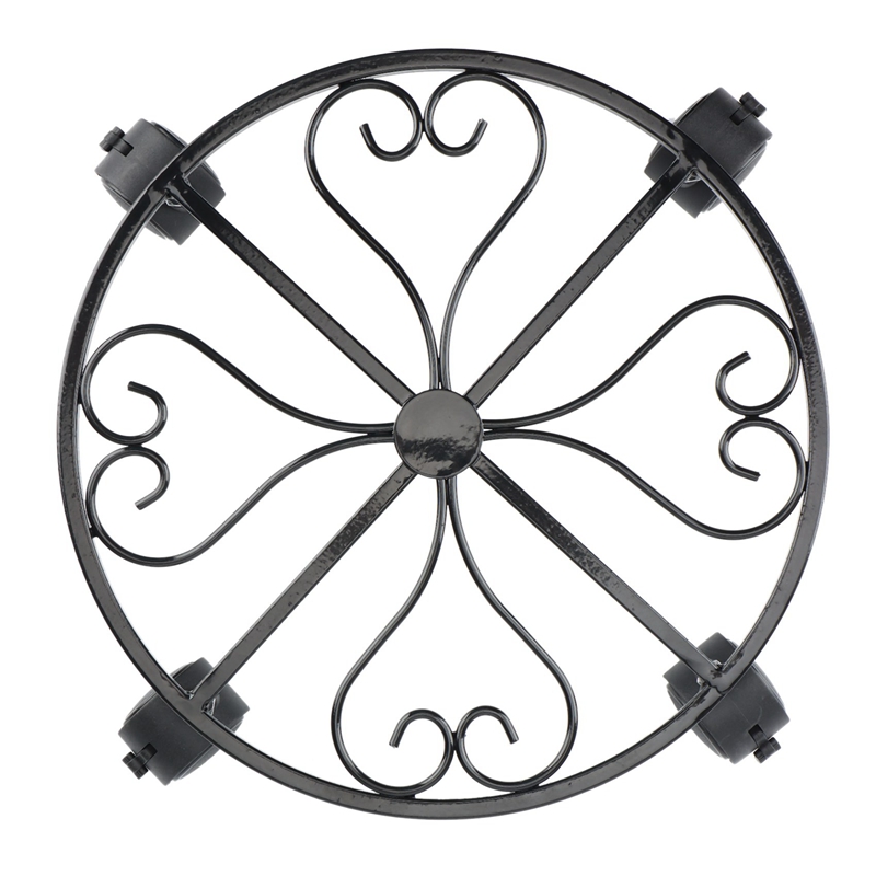 Support à Roulettes Pour Pots De Fleurs – 5 Tailles (diam. 23 à 36 Cm) – Capacité 20 à 45 Kg – Plastique PP Alimentaire – Déplacement Facile