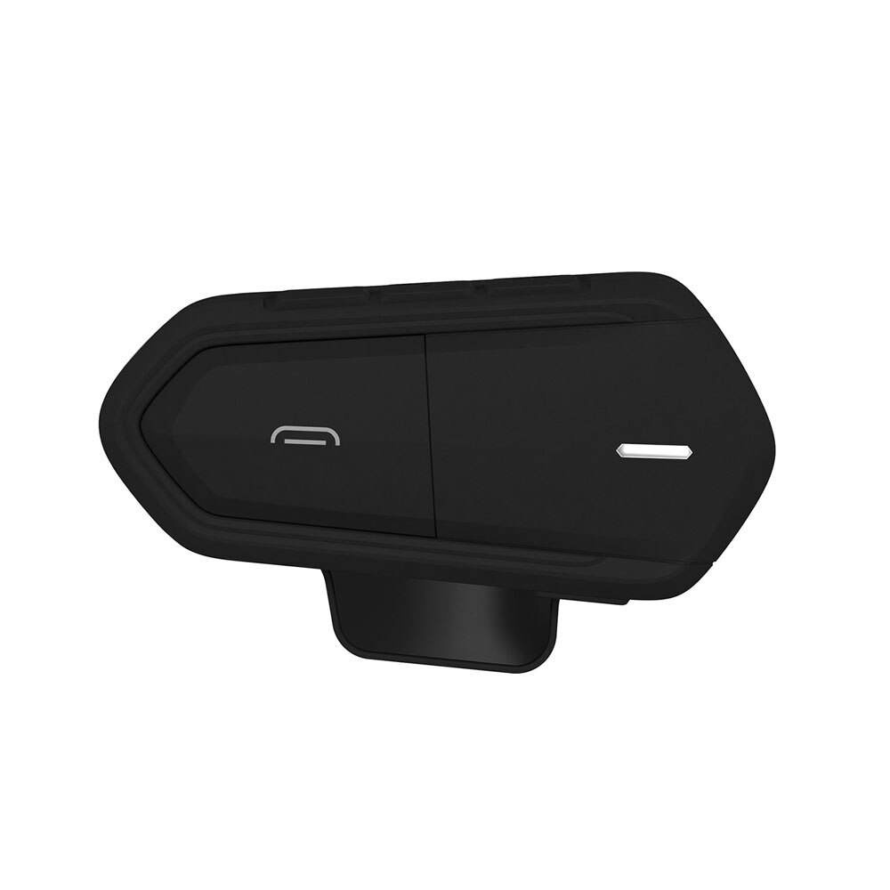 Motorcycle Wireless Bluetooth Helmet Intercom FM Waterproof Interphone Headset Motorbike Intercomunicador Music Intercom: Black