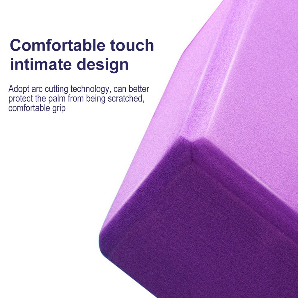 2pc Gym Blocks Foam Brick Training Exercise Fitness Set Tool Yoga Bolster Pillow Cushion Stretching Body Shaping Health Training