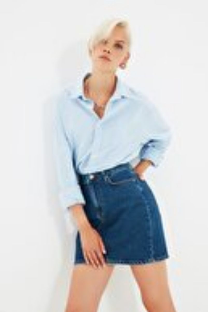 Indigo Basic Mini Denim Rok