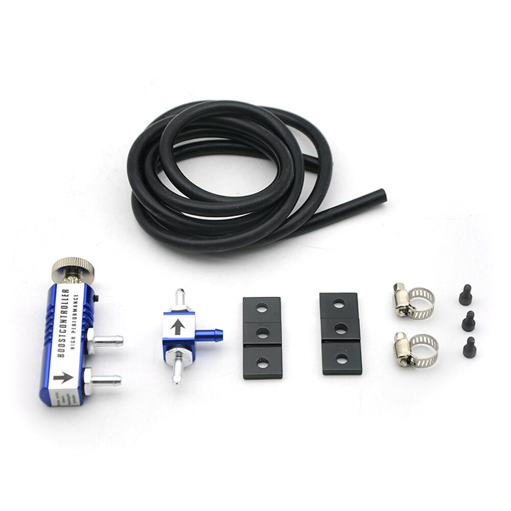 2 " 52mm turbo boost gauge  -1-2 bar bil rök len med justerbar auto turbo boost controller kit: Blå kontroll