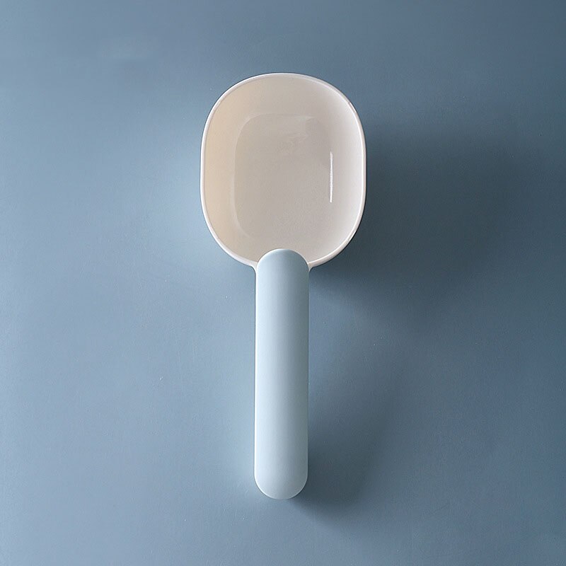 Cucharas de medir de cocina, multifunción, harina, cucharada de arroz con Clip, pastel, azúcar, tazas medidoras de harina, utensilios de cocina para hornear: blue