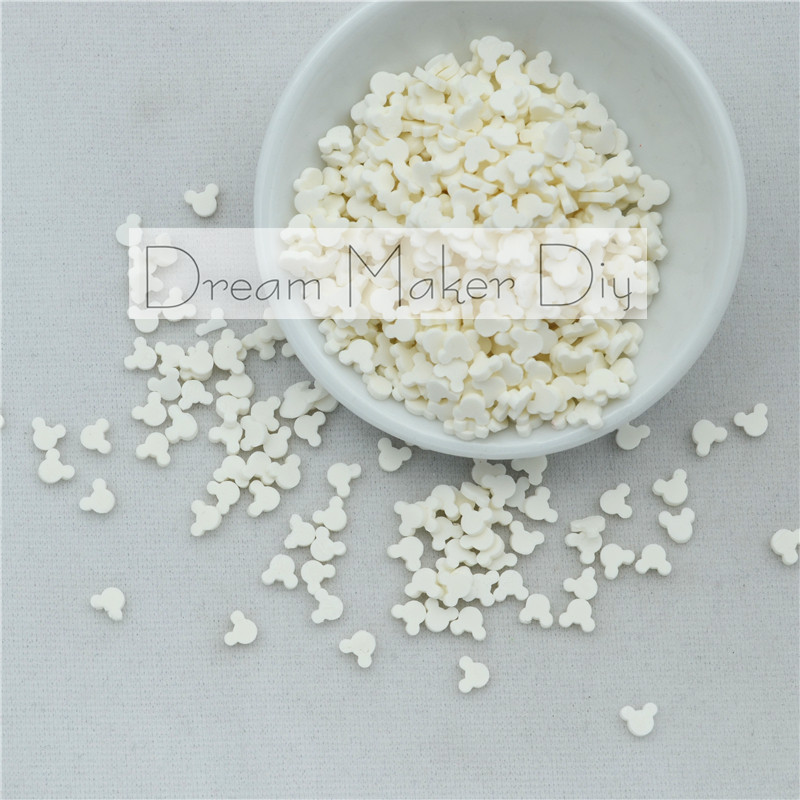 10g/ loten polymeerklei sprinkles mooie muis voor knutselen, diy confetti