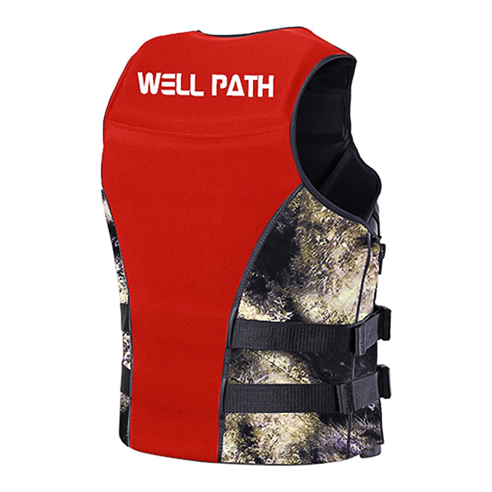 Water Sports Life Jacket Buoyancy Life Saving Safety Vest Drainage Holes Adults Fishing Boating Kayaking Surfing Swimming Vest