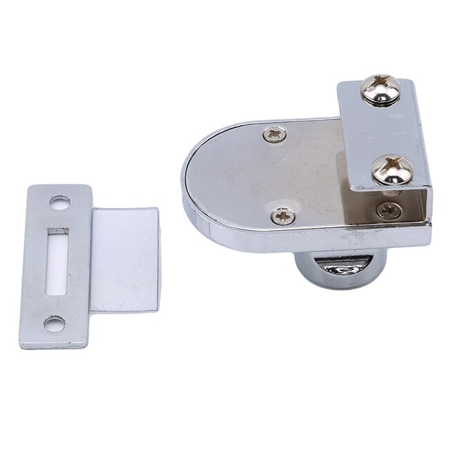 Cerraduras para vitrina de vidrio, aleación de Zinc, puerta simple/doble, sin necesidad de taladrar, fácil de instalar: single