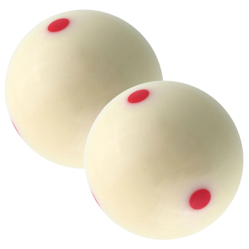 1PC Red Dots Pool Table Billiard Ball Standard 57.2MM White Ball Cue Ball Billiard Billiard Indoor Entertainment Ball Cue S4G8: Default Title