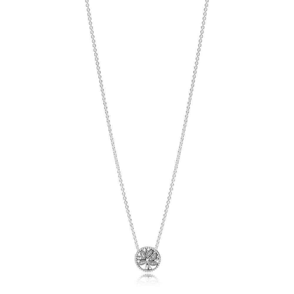 KAKANY-Conjunto de árbol de la vida europeo de plata de ley auténtica, Colección Retro brillante, joyería Original DIY Glamour: 397780CZ 45CM