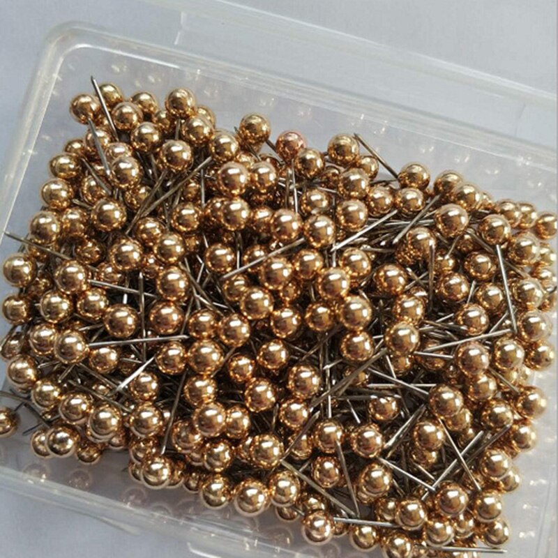 Punaises de carte, avec tête ronde en plastique de 1/ 5 pouce et pointe en acier, 400 pièces