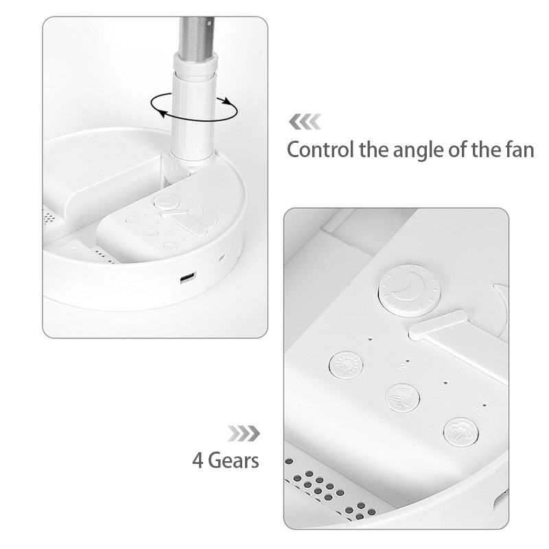 Ventiladores hidratantes plegables portátiles, ventilador de mesa recargable inalámbrico para uso en el hogar y la Oficina al aire libre, ventilador eléctrico de larga duración