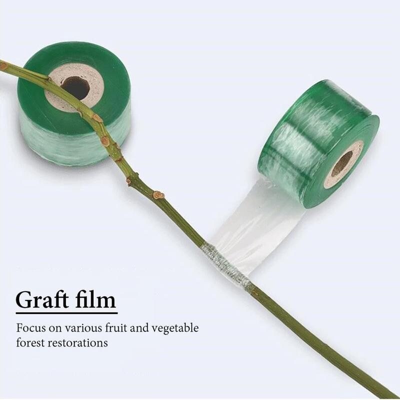 Cinta para injertos de vivero autoadhesiva, membrana de injerto extensible para semillas, frutas, árboles, flores, verduras, herramientas de 2-3cm