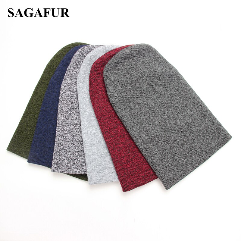 Bonnets doux pour hommes casquette d'hiver femmes Polyester Slouchy tricoté chapeau pour garçons décontracté Ski chapeau femme Hip Hop automne bonnets fille