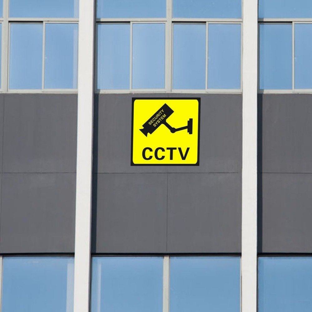 1pc cctv valvonta turvallisuus 24 tunnin näyttö kamera varoitustarrat kyltti varoitus seinä tarra vedenpitävä tarra