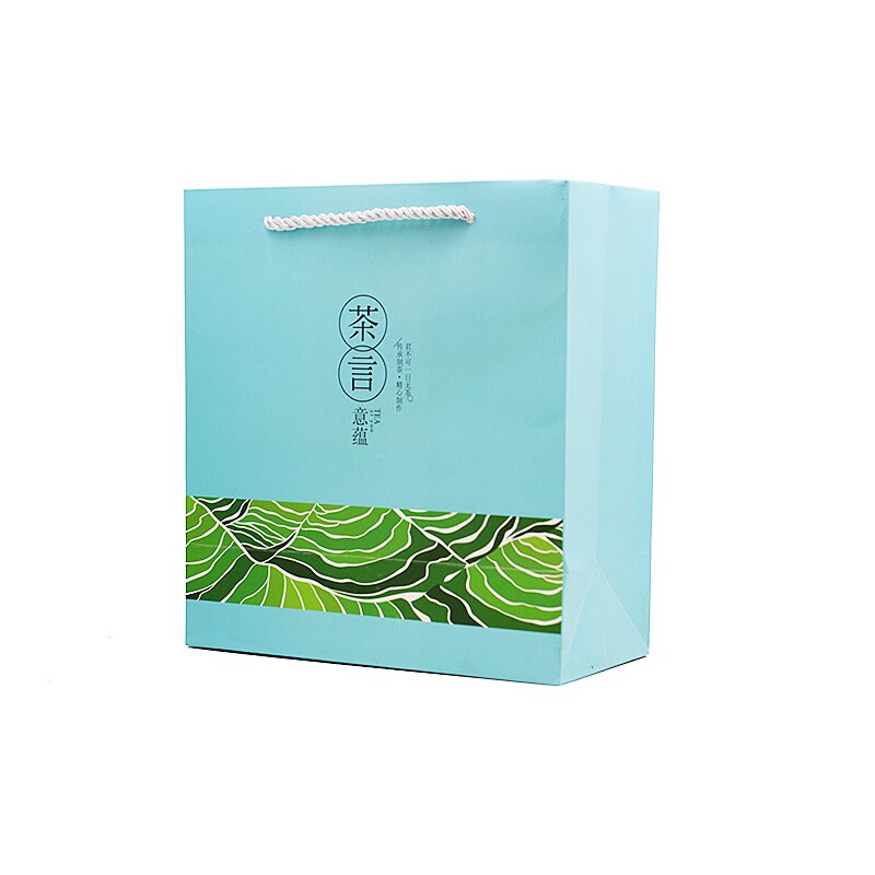 Xin Jia Yi emballage papier sac avec artisanat papier poignées sac carré fournisseur en chine 22cm taille sac à thé blanc