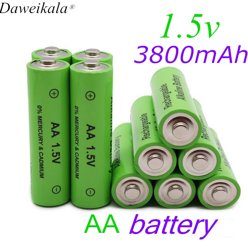 100% Aa Batterij 3800 Mah 1.5V Oplaadbare Batterij Aa 3800 Mah Ni Mh Oplaadbare Batterij 1.5V
