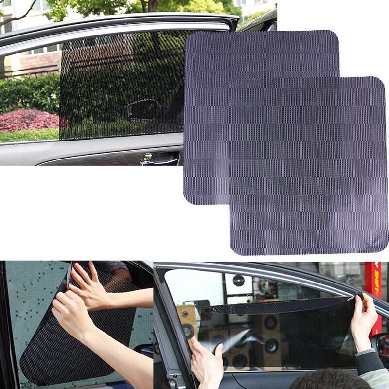 Pegatinas de parasol para coche, calcomanías electrostáticas, parasol, 2 uds.