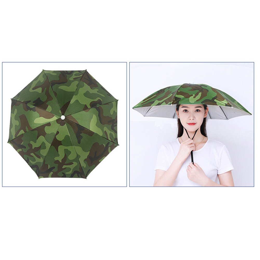 Outdoor Opvouwbare Hoofd Paraplu Hoed Zon Cap Anti-Regen Anti-Zon Vissen Golf Fietsen Wandelen Camping Schaduw paraplu Hoed