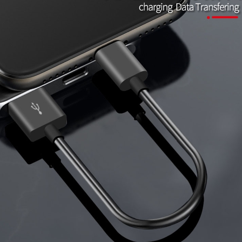 Câble USB vers Type-C court, charge haute vitesse, prise en charge du transfert de données pour téléphone, série 15 Smartphones, 10cm