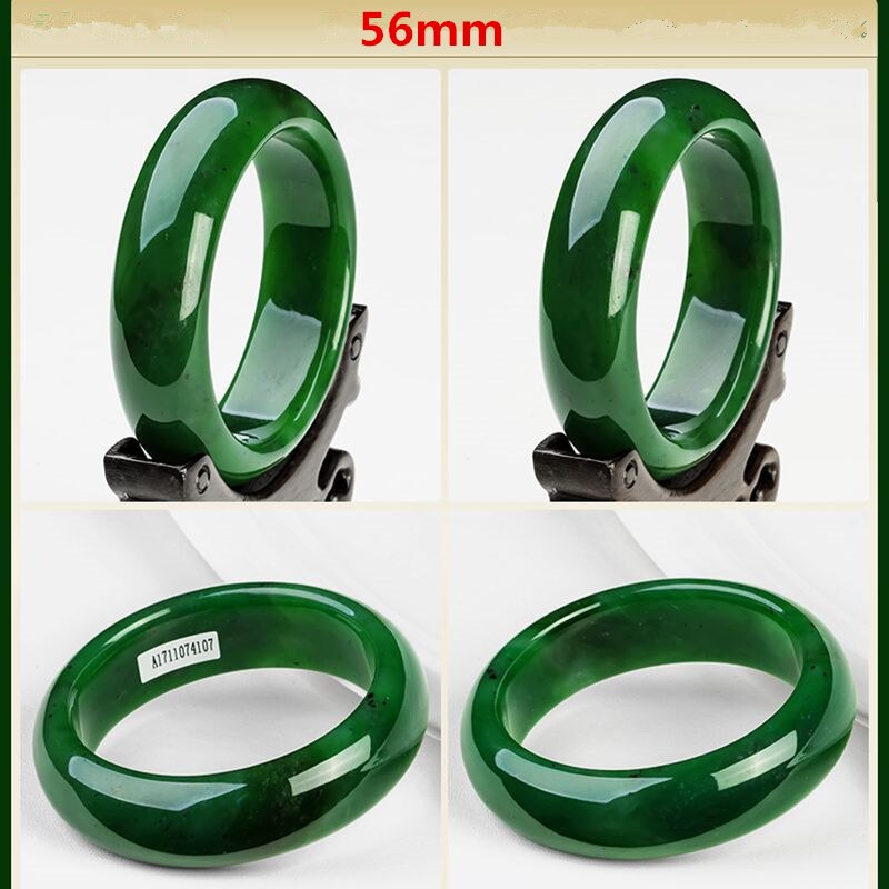 AAA beautiful Female bangle Chinese Green hand-carved bracelet 54mm-65mm KYY8737