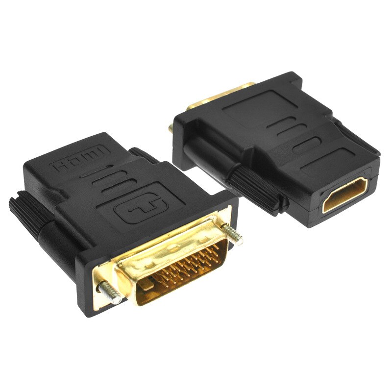 5 DVI to HDMI Adapter Cable DVI 24+1 24k Gold Plated 1080P For HDTV Projector Monitor Two-way Mutual Turn