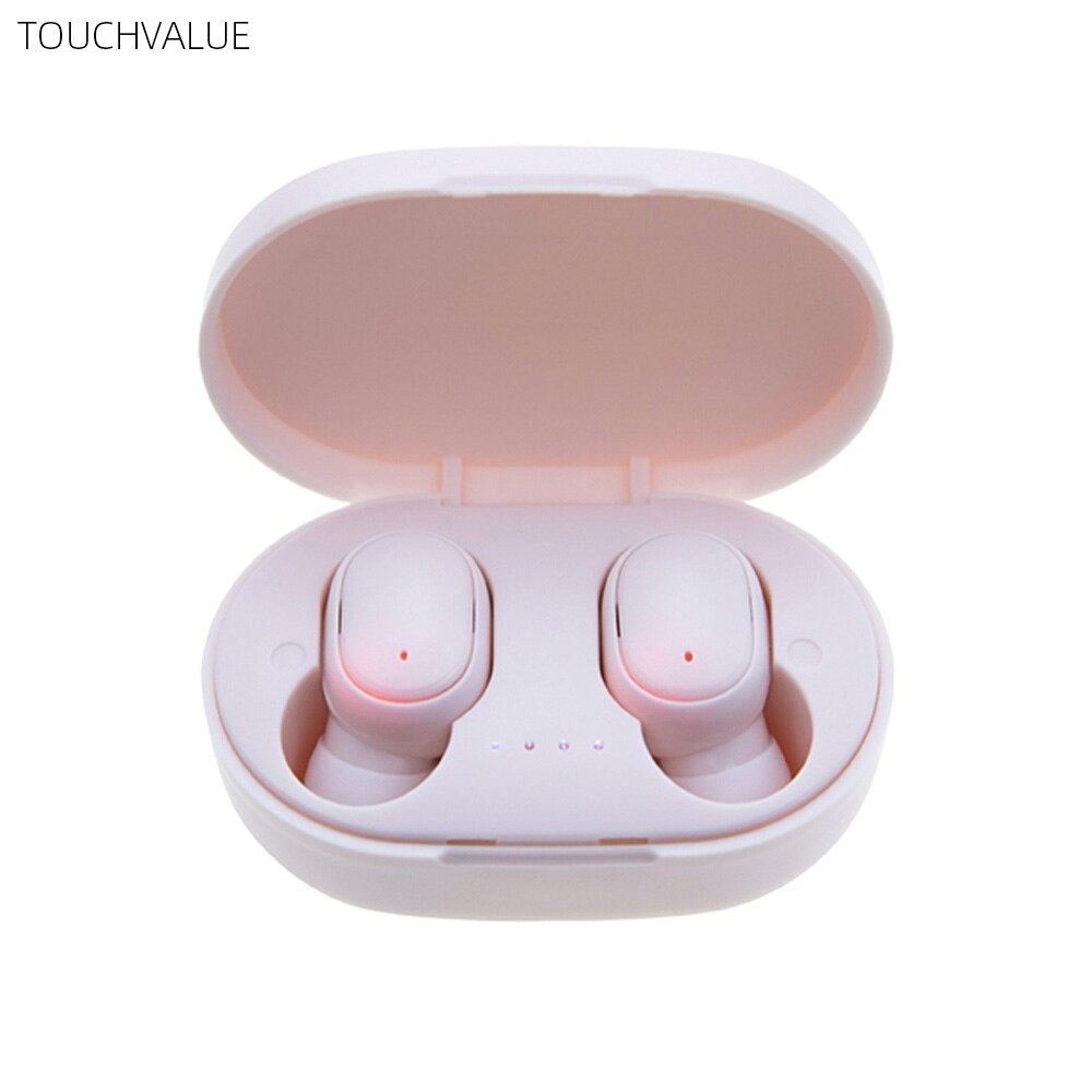 Wireless Earbuds with Microphone Charging Case Pink White Black Green Bluetooth Earphone For ios Android Mobile Phone