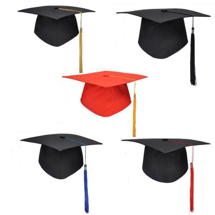 Uds.-Sombrero Mortarboard universitario para graduación, Doctor, Doctor, estudiantes, graduación, , gorra con borlas, decoración
