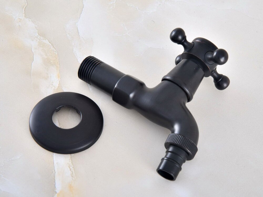 Oil Rubbed Bronze Outdoor Faucet Garden Water Tap / Washing machine Faucet / Laundry Sink Cold Water Tap Bidcock Faucet Bav340